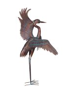Copper Patina Heron 48" - Dancing