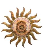 Flamed Copper Sun Wall Decor