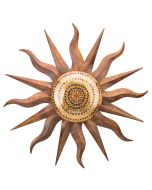 Rainbow Copper Sun Wall Decor 