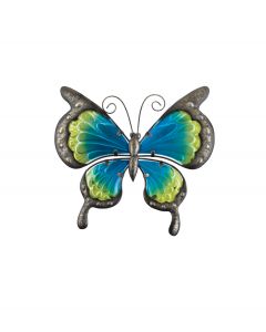 Vintage Butterfly Wall Decor 11" - Blue