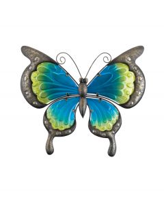 Vintage Butterfly Wall Decor 13" - Blue