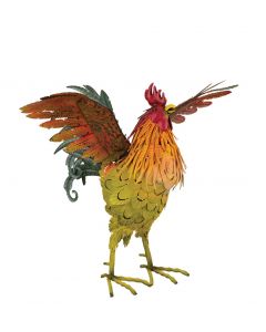 Napa Rooster Decor 21" - Wing Up
