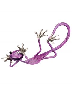 Regal Art & Gift Gecko Decor Bundle of Rainbow Green and Rainbow Purple Geckos Set of 2 