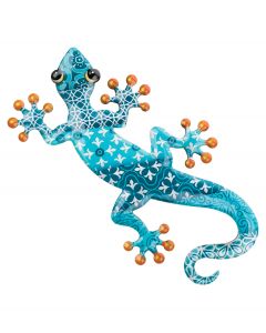 Mosaic Gecko Wall Decor Blue 20"   Regal Art & Gift 20270 