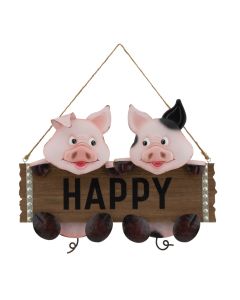 Happy Sign - Pig
