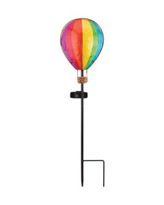 Hot Air Balloon Solar Stake - Rainbow