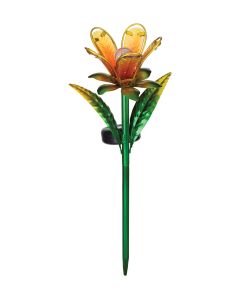 Mini Solar Stake - Lily Orange