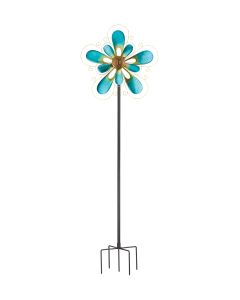 24" Double Wind Spinner - Aqua Breeze