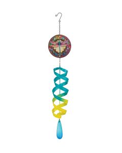 Art Glass Wind Spinner - Dragonfly
