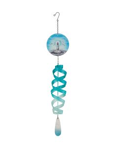 Art Glass Wind Spinner - Lighthouse