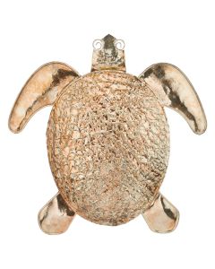 Gold Textured Wall Decor - Sea Turtle