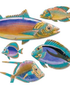 Seaglass Fish Wall Decor Pre-Pack