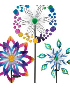 19" Burst Solar Spinner Pre-Pack 12 Pc