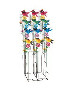 Bird Rain Gauge Stake Assortment 16 Pc