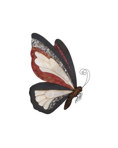 Capiz Butterfly Wall Art 14" - Cream