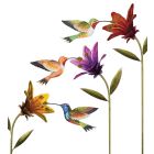 Hummingbird Flower Stake Pre-Pack 18 Pc
