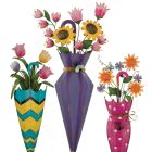 Umbrella Flower Stake Pre-Pack 12 Pc