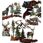 Metallic Lodge Wall Decor Pre-Pack 20 Pc