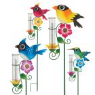 Bird Rain Gauge Stake Pre-Pack 16 Pc