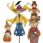 Scarecrow Decor - Stake Pre-Pack 8 Pc