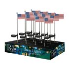 Americana Flag Solar Stake Assortment 12 Sets