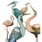 Capiz Bird Statuary Pre-Pack 12 Pc