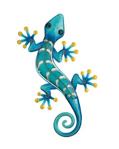 Gecko Wall Decor 24" - Blue