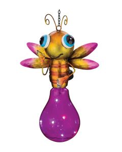 Solar Firefly Lantern - Pink