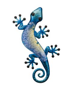 Watercolor Gecko Wall Decor 24" - Blue