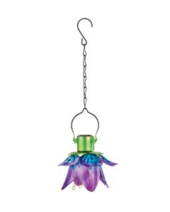Mini Flower Solar Lantern - Purple
