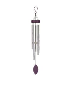 Floral Chime 32" - Silver