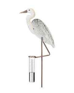 Rain Gauge Stake - Egret