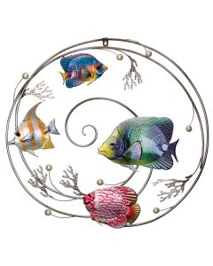 Luster Wall Decor - Circle Fish