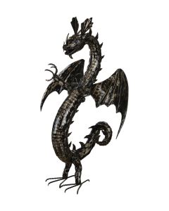 Serpent Dragon Decor 39" - Pewter