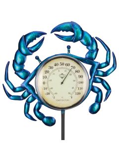 Thermometer Solar Stake - Crab