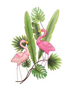 Flamingo Rainforest Wall Decor