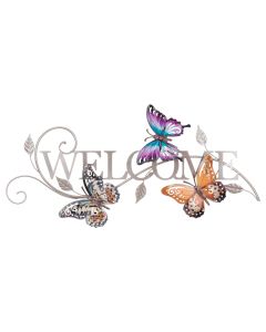 Luster Welcome Wall Decor - Butterfly