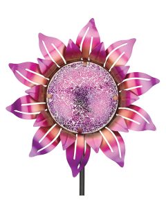 Mosaic Flower Stake - Purple
