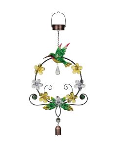 Daisy Wreath Solar Lantern - Hummingbird 1
