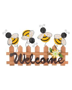 Bee Happy Wall Decor - Fence