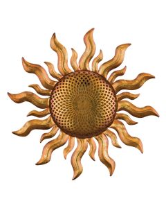 Regal Art & Gift Filigree Sun Moon Solar Stake - Metal - Gold
