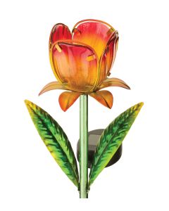 Mini Solar Garden Stake - Yellow Tulip