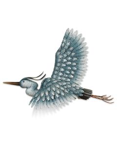 Metal Heron Wall Decor