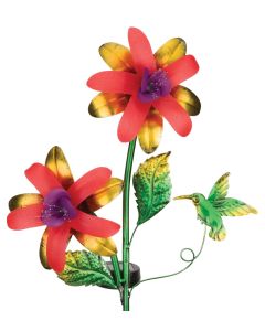 Fantasy Flower Solar Stake - Fucshia