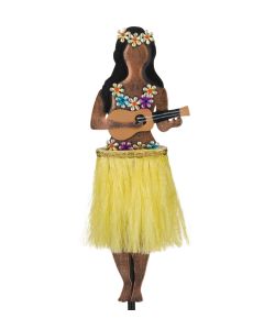 Hula Girl Solar Motion Stake - Ukelele