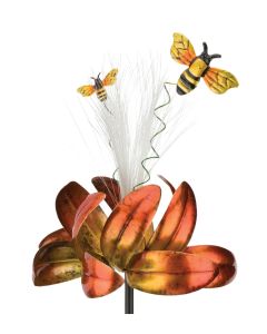 Sparkle Solar Spinner Stake - Bee