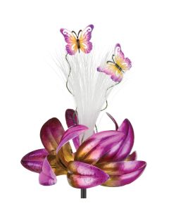 Sparkle Solar Spinner Stake - Butterfly