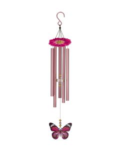 Butterfly Chime 32" - Pink Monarch
