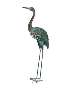 Patina Solar Crane Decor - Up