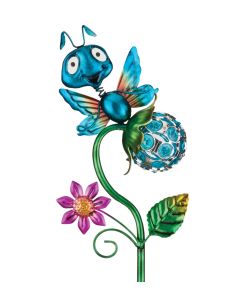 Crystal Bug Solar Stake - Butterfly